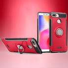 Magnetic 360 Degree Rotation Ring Holder Armor Protective Case for Xiaomi Redmi 6A (Red) - 1