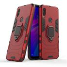 PC + TPU Shockproof Protective Case for Xiaomi Redmi 7, with Magnetic Ring Holder(Red) - 1