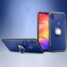 Magnetic Armor Protective Case for Xiaomi Redmi Note 7, with 360 Degree Rotation Ring Holder (Blue) - 1