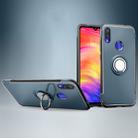 Magnetic Armor Protective Case for Xiaomi Redmi Note 7, with 360 Degree Rotation Ring Holder (Navy Blue) - 1