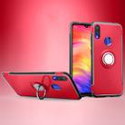 Magnetic Armor Protective Case for Xiaomi Redmi Note 7, with 360 Degree Rotation Ring Holder (Red) - 1