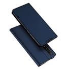 DUX DUCIS Skin Pro Series Horizontal Flip PU + TPU Leather Case for Xiaomi Mi 9, with Holder & Card Slots(Blue) - 1