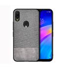 Shockproof Splicing PU + Cloth Protective Case for Xiaomi Redmi 7 (Grey) - 1