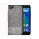 Shockproof Splicing PU + Cloth Protective Case for Xiaomi Redmi Go (Grey) - 1