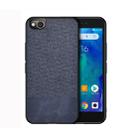 Shockproof Splicing PU + Cloth Protective Case for Xiaomi Redmi Go (Blue) - 1