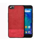 Shockproof Splicing PU + Cloth Protective Case for Xiaomi Redmi Go (Red) - 1