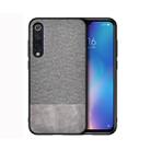 Shockproof Splicing PU + Cloth Protective Case for Xiaomi Mi 9(Grey) - 1