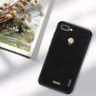 MOFI Shockproof TPU + PC + Cloth Pasted Case for Xiaomi Redmi 6 (Black) - 1