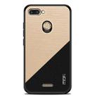 MOFI Shockproof TPU + PC + Cloth Pasted Case for Xiaomi Redmi 6 (Gold) - 2