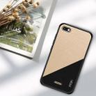 MOFI Shockproof TPU + PC + Cloth Pasted Case for Xiaomi Redmi 6A (Gold) - 1