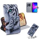 Tiger Pattern Coloured Drawing Horizontal Flip Leather Case for Xiaomi Redmi 7, with Holder & Card Slots & Wallet - 1