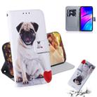 Pug Pattern Coloured Drawing Horizontal Flip Leather Case for Xiaomi Redmi 7, with Holder & Card Slots & Wallet - 1