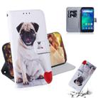 Pug Pattern Coloured Drawing Horizontal Flip Leather Case for Xiaomi Redmi Go, with Holder & Card Slots & Wallet - 1