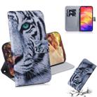 Tiger Pattern Coloured Drawing Horizontal Flip Leather Case for Xiaomi Redmi Note 7, with Holder & Card Slots & Wallet - 1