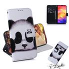 Panda Pattern Coloured Drawing Horizontal Flip Leather Case for Xiaomi Redmi Note 7, with Holder & Card Slots & Wallet - 1