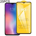 25 PCS For Xiaomi Redmi Note 8 / 8 2021 9D Full Glue Full Screen Tempered Glass Film - 1