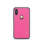 MOFI Cloth Surface + PC + TPU Case for Xiaomi Mi 8(Rose Red) - 1