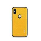 MOFI Cloth Surface + PC + TPU Case for Xiaomi Mi 8(Yellow) - 1