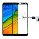 For Xiaomi  Redmi 5 Plus 9H Surface Hardness 2.5D Edge Anti-scratch Silk-screen Full Screen HD Tempered Glass Screen Protector (Black) - 1