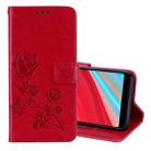 Rose Embossed Horizontal Flip Environmental PU Leather Case for Xiaomi Redmi S2, with Holder & Card Slots & Wallet (Red) - 1