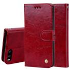 Business Style Oil Wax Texture Horizontal Flip Leather Case for Xiaomi Mi 6, with Holder & Card Slots & Wallet(Red) - 1