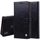 Business Style Oil Wax Texture Horizontal Flip Leather Case for Xiaomi Mi 6X / A2, with Holder & Card Slots & Wallet(Black) - 1