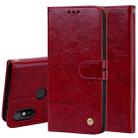 Business Style Oil Wax Texture Horizontal Flip Leather Case for Xiaomi Mi 6X / A2, with Holder & Card Slots & Wallet(Red) - 1