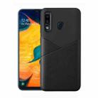 Ultra-thin Shockproof Soft TPU + Leather Case for Xiaomi Redmi Note 7 (Black) - 1