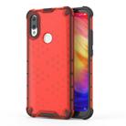 Shockproof Honeycomb PC + TPU Case for Xiaomi Redmi 7(Red) - 1