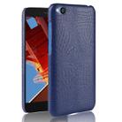 Shockproof Crocodile Texture PC + PU Case for Xiaomi Redmi Go (Blue) - 1