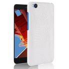 Shockproof Crocodile Texture PC + PU Case for Xiaomi Redmi Go (White) - 1