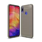 Brushed Texture Carbon Fiber TPU Case for Xiaomi Redmi Note 7 / Redmi Note 7 Pro(Grey) - 1