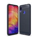 Brushed Texture Carbon Fiber TPU Case for Xiaomi Redmi Note 7 / Redmi Note 7 Pro(Navy Blue) - 1