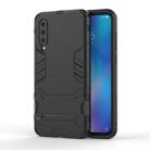 Shockproof PC + TPU Case for Xiaomi Mi 9, with Holder(Black) - 1