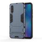 Shockproof PC + TPU Case for Xiaomi Mi 9, with Holder(Navy Blue) - 1