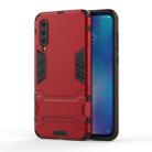 Shockproof PC + TPU Case for Xiaomi Mi 9, with Holder(Red) - 1