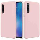 Solid Color Liquid Silicone Dropproof Protective Case for Xiaomi Mi 9(Pink) - 1