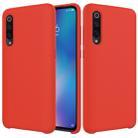 Solid Color Liquid Silicone Dropproof Protective Case for Xiaomi Mi 9(Red) - 1