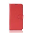 Litchi Texture Horizontal Flip Leather Case for Xiaomi Mi9 SE, with Wallet & Holder & Card Slots(Red) - 3