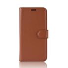 Litchi Texture Horizontal Flip Leather Case for Xiaomi Mi9 SE, with Wallet & Holder & Card Slots(Brown) - 3
