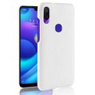 Shockproof Crocodile Texture PC + PU Case for Xiaomi Redmi Note 7 (White) - 1