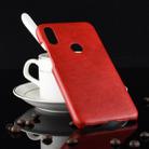 Shockproof Litchi Texture PC + PU Case for Xiaomi Redmi Note 7 (Red) - 1