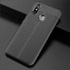 Litchi Texture TPU Protective Case for Xiaomi Mi 8(Black) - 9