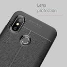 Litchi Texture TPU Protective Case for Xiaomi Mi  8(Navy Blue) - 5