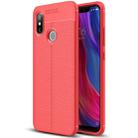 Litchi Texture TPU Protective Case for Xiaomi Mi  8(Red) - 1