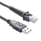 2m USB A Male to RJ45 Scanner Serial Data Cable for Symbol LS2208 / 2208AP / LS4278(Grey) - 3