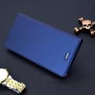 Ultra-thin Pressed Magnetic TPU+PU Leather Case for iPhone 6 Plus & 6s Plus, with Card Slot & Holder (Blue) - 1
