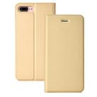 Ultra-thin Pressed Magnetic TPU+PU Leather Case for iPhone 8 Plus &7 Plus, with Card Slot & Holder - 1