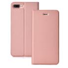 Ultra-thin Pressed Magnetic TPU+PU Leather Case for iPhone 8 Plus &7 Plus, with Card Slot & Holder - 1