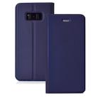 Ultra-thin Pressed Magnetic TPU+PU Leather Case for Galaxy S8, with Card Slot & Holder - 1